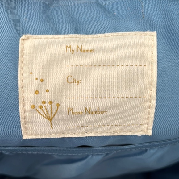 Blue and Brown Swan Print Weekender Bag - Picture 5 of 8